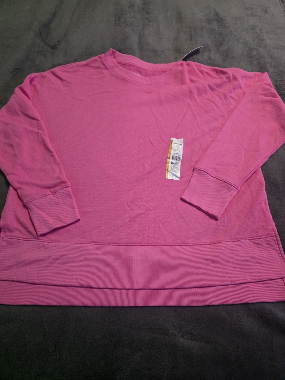 Time and Tru Bright Pink Crewneck Sweatshirt